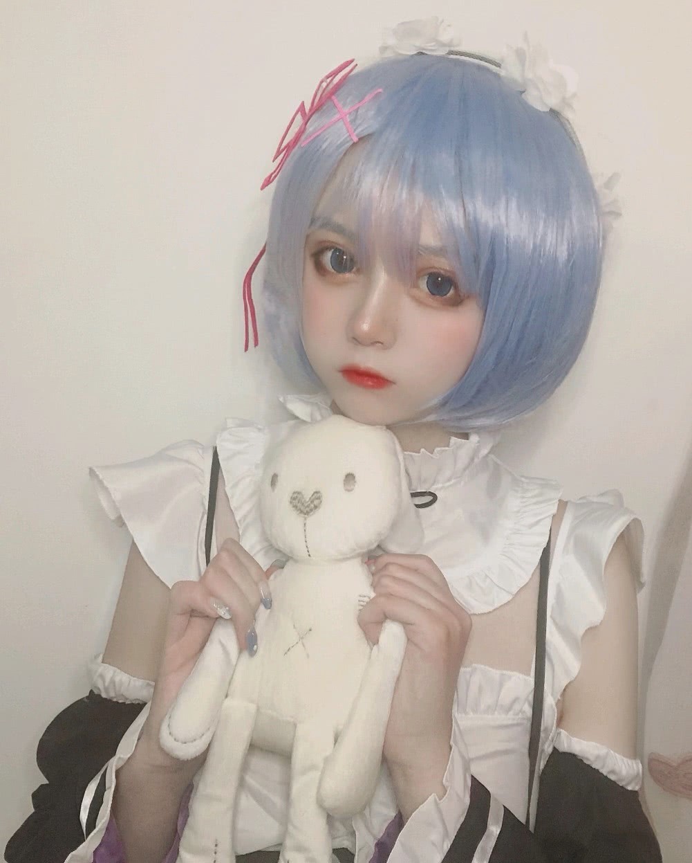 cosplay:蕾姆@怀里有只羊
