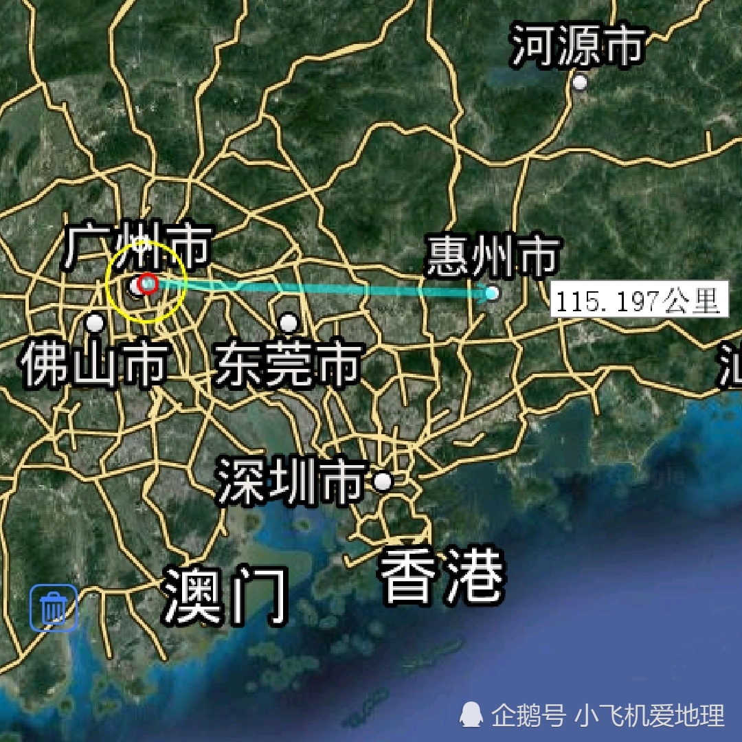 广东省各市至省会直线距离,湛江市最远,你的家乡到省会多远呢?
