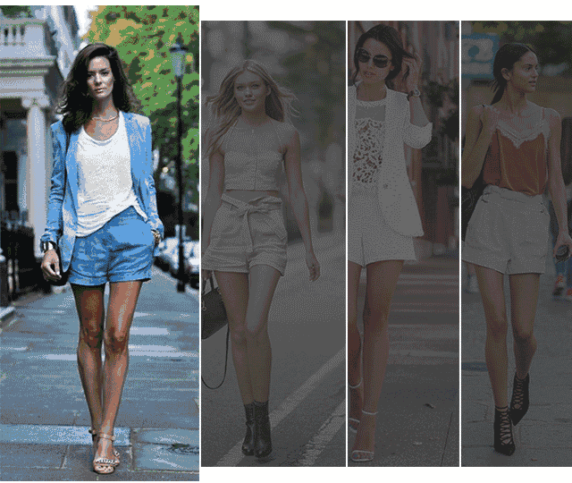 时尚,穿搭,短裤
