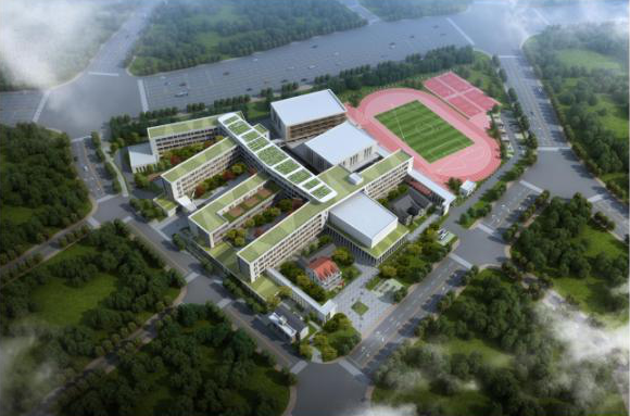江北中心学校位于宁波市江北核心区,东临规划生宝路,东南临规划路