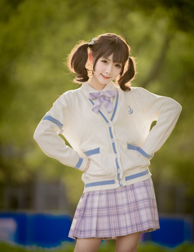 超甜元气jk美少女她来了,水友:完了,是恋爱的感觉