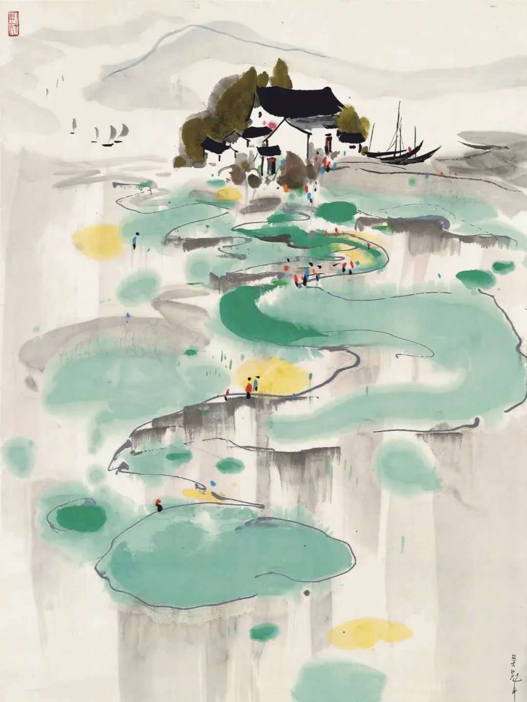 绘画大师——吴冠中画作欣赏