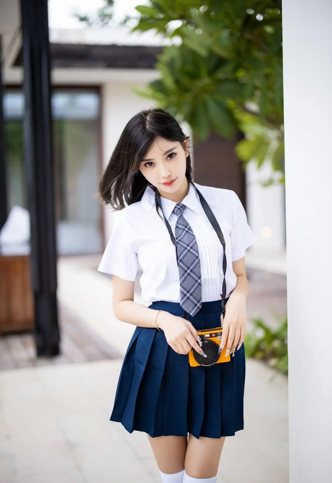 美图:怀念校园里无忧无虑的生活,青春少女学生装写真集