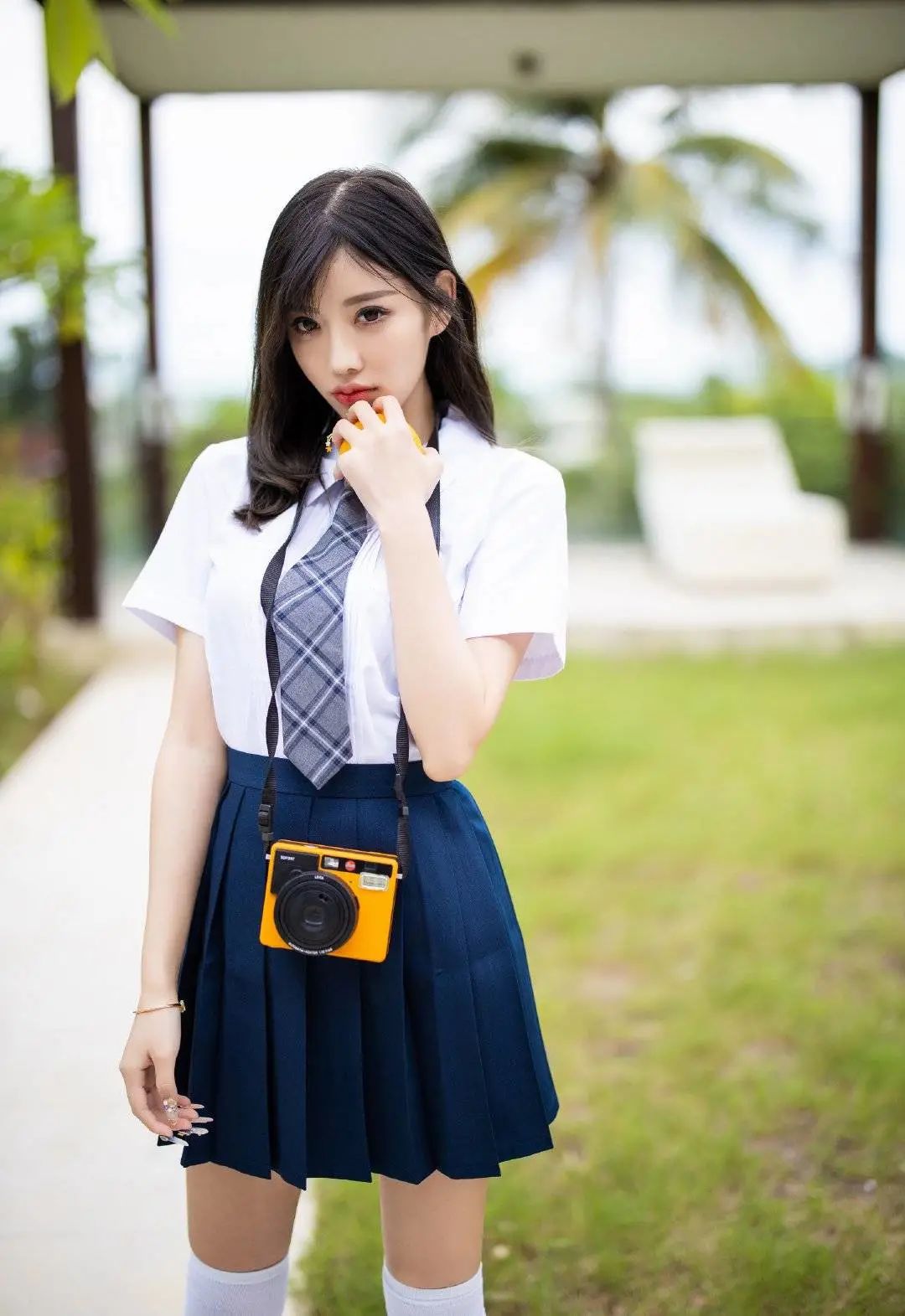 美图:怀念校园里无忧无虑的生活,青春少女学生装写真集