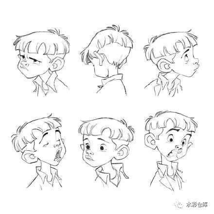 动漫 人物表情速写