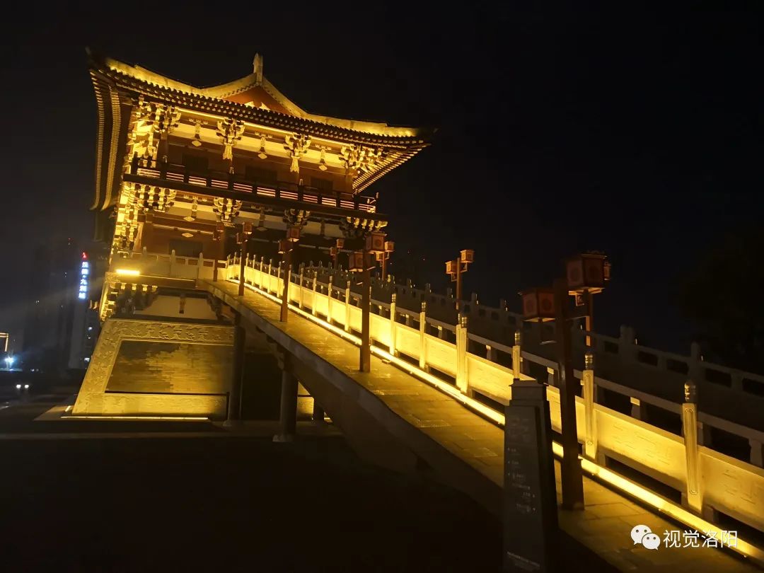 九洲池,古都,隋唐洛阳城,夜景,园林,宫城