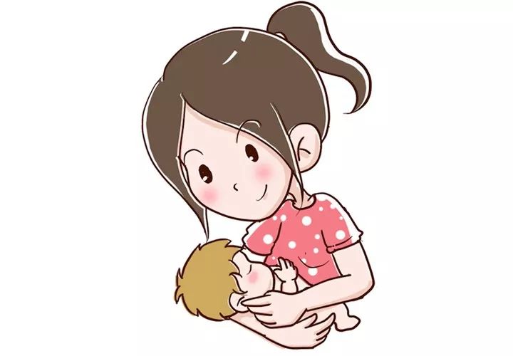 一般我们可以采取摇篮式抱姿: 在开始喂奶时抱起宝宝,搂在妈妈的