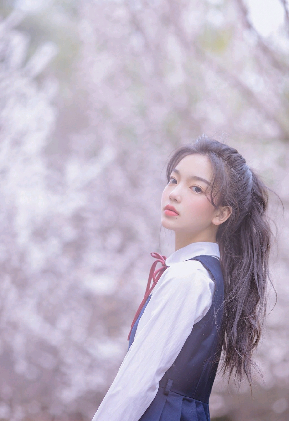学院风小姐姐,超级可爱