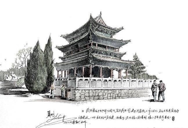 第八百三十七期-萧刚 中国插画师 惊艳的太原古建筑速写