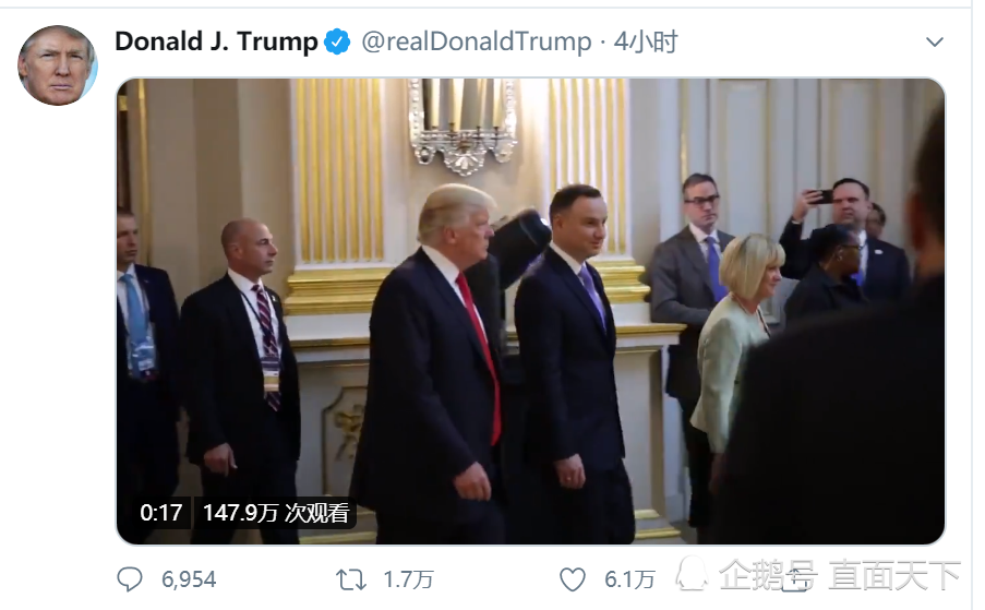 波兰总统在白宫受款待 俄罗斯眼皮底下"特朗普堡垒"将