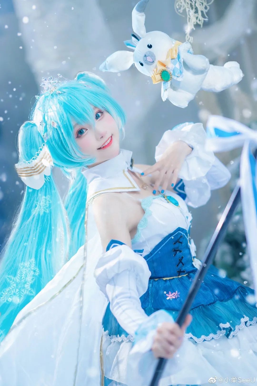 初音未来,cosplay,少女,壁纸,雪初音,seeu