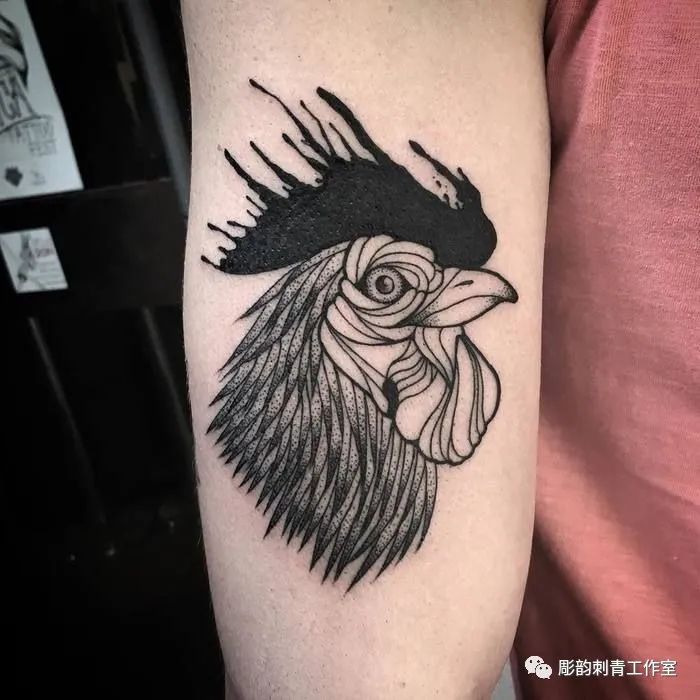 《生肖》——公鸡小鸡纹身刺青手稿