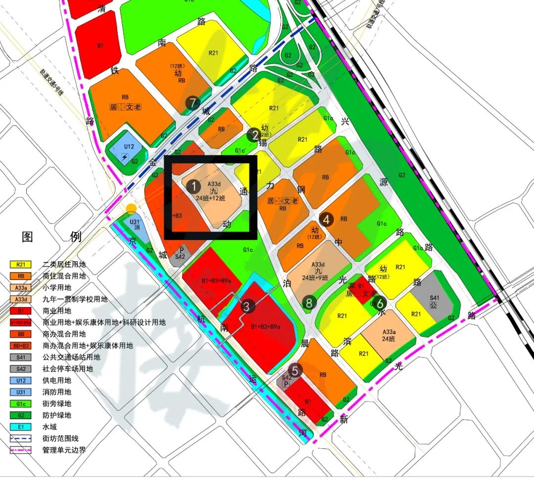 《无锡新区商务综合配套区控制性详细规划南站-招商城管理单元动态