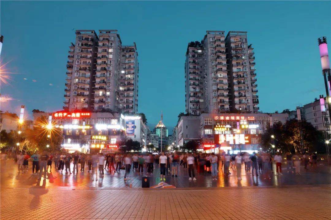 梁平区,双桂湖国家湿地公园,都梁新区,夜景