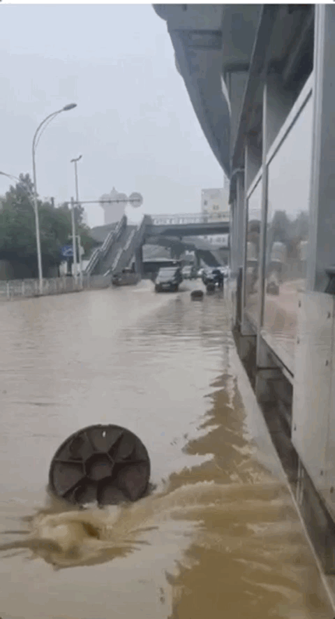 重庆:28个区县降下暴雨  多条河流现超保证水位洪水 重庆近期持续出现