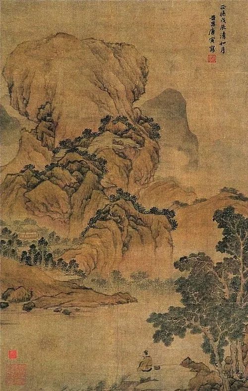 唐寅,山水画,山水图,高士图