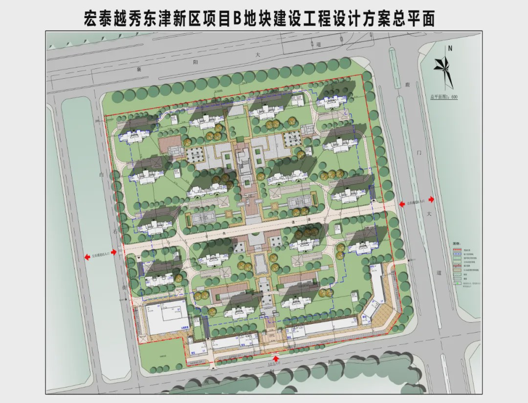 2,6栋高层住宅!汉江一品项目d地块总平面图批前公示