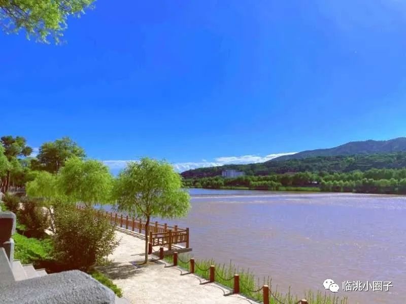 临洮洮河沿风景好美!