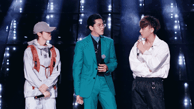 时再次看到鹿晗跳舞,也看到久违的同框画面,吴亦凡,鹿晗,黄子韬三人在