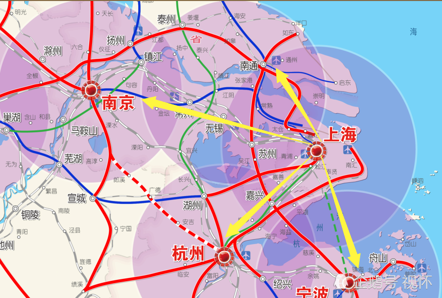 上海高铁规划,沪乍杭高铁,沪通高铁,沪甬跨海高铁,沪苏湖高铁