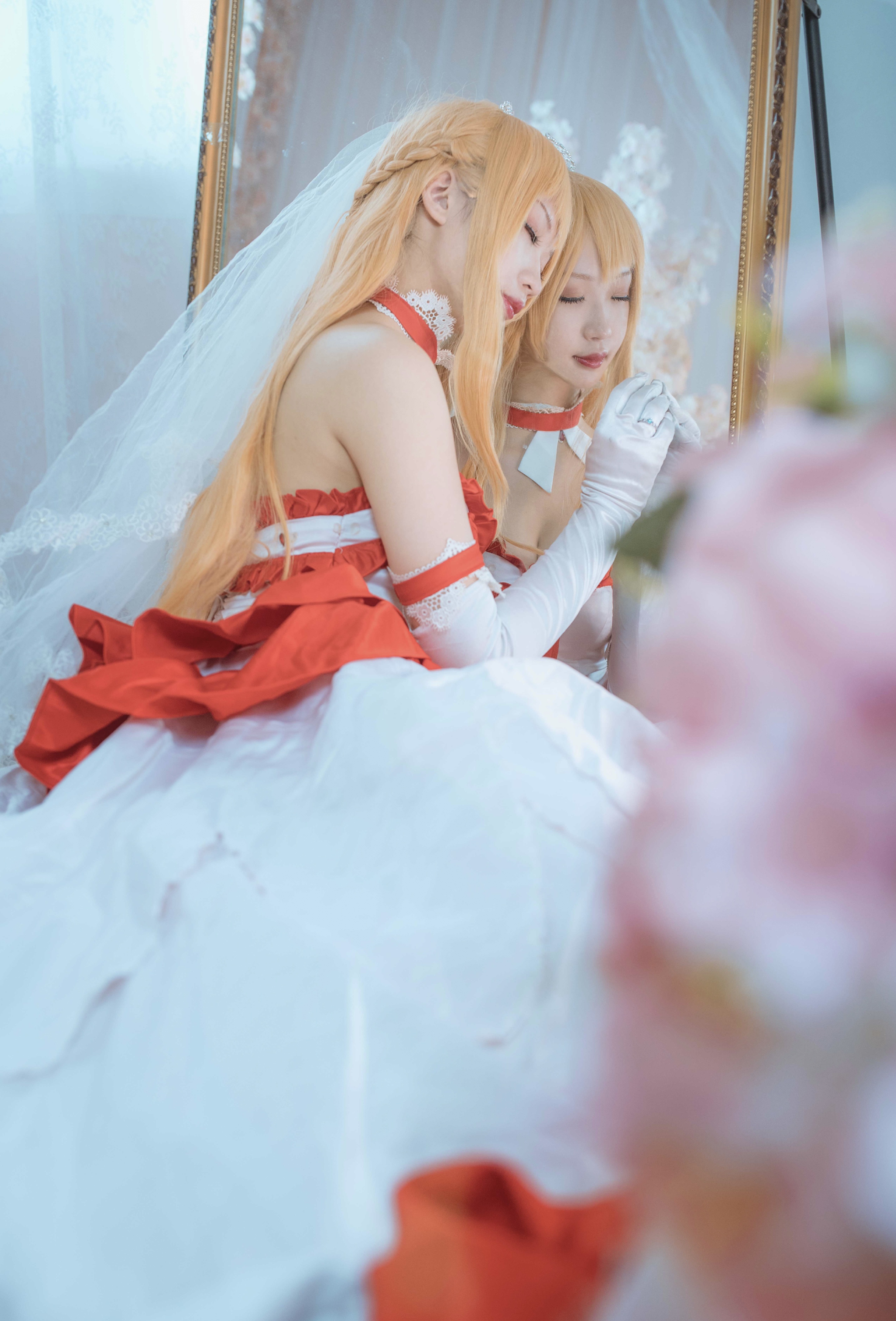 亚丝娜,刀剑神域,cosplay,撩妹