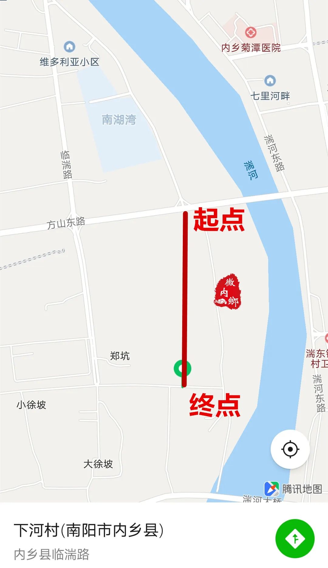 内乡河边又要修一条路,具体位置在