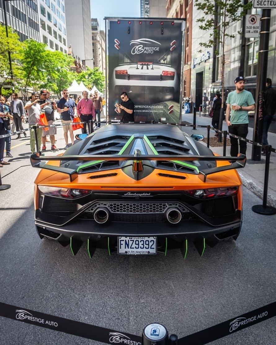 兰博基尼 aventador svj 63特别版,橙色外观很鲜艳