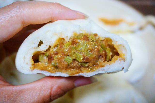 包子,大葱,肉馅,芹菜