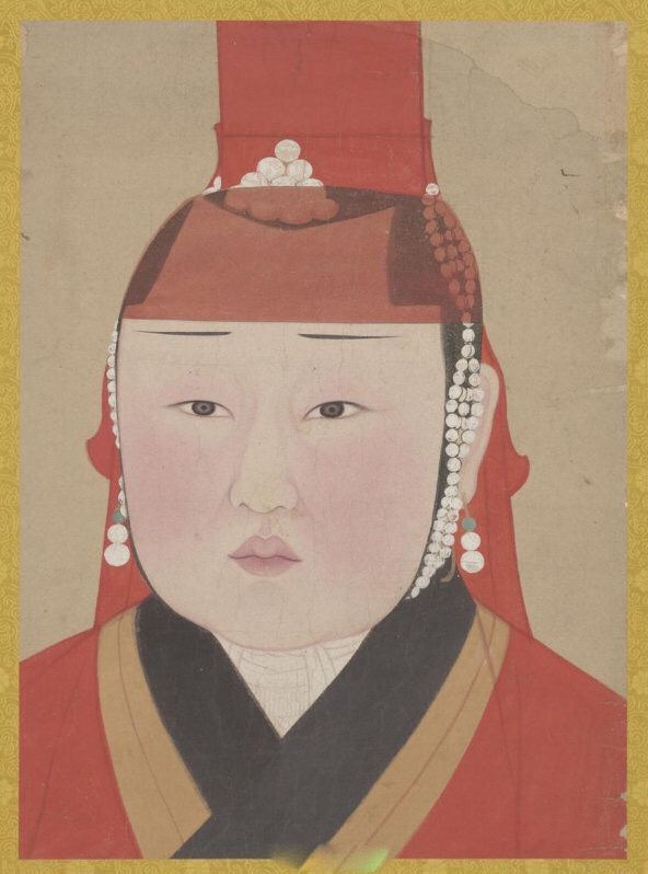 元代,皇后,画像,历史人物,元朝