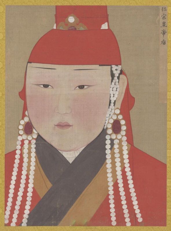 元代,皇后,画像,历史人物,元朝
