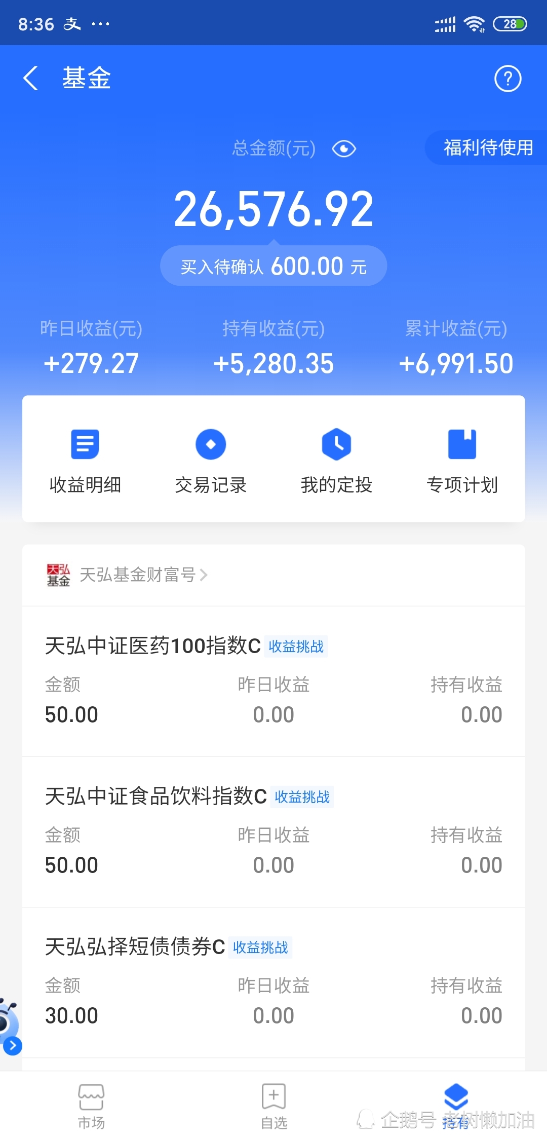 支付宝和微信基金收益率均超过20%