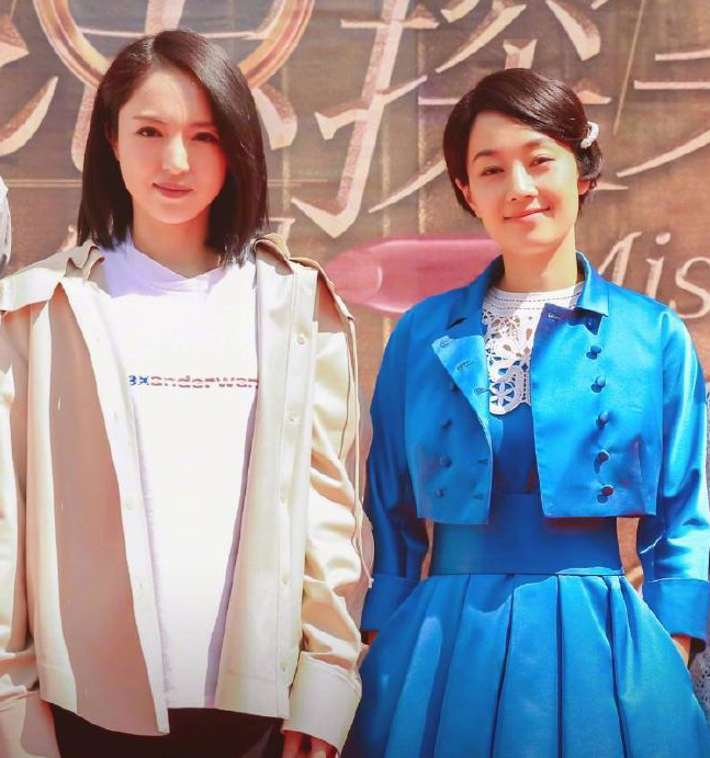 马伊琍终于搭戏"帝君",留微长发如少女,看着比热巴还甜美