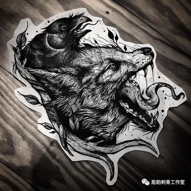 《暗黑》——纹身刺青手稿