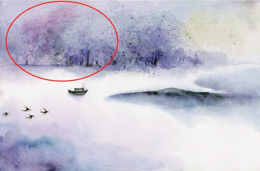 水彩,水墨,写意画,画法,飞白,山水画