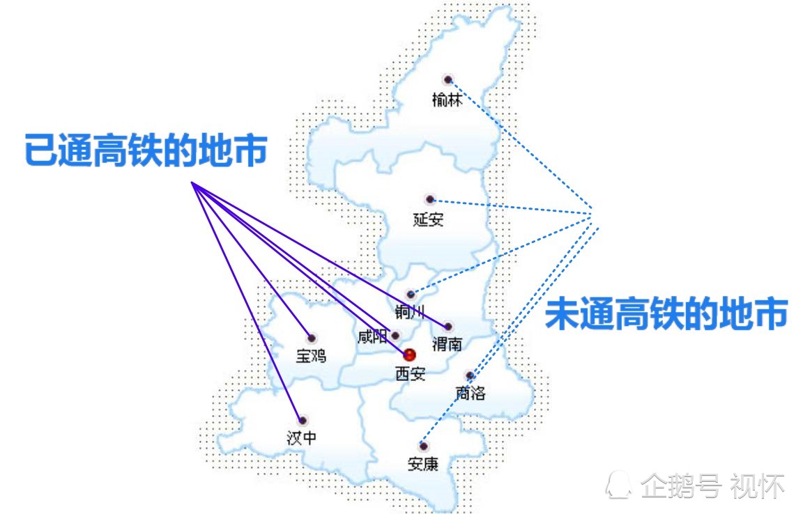 陕西高铁现状:榆林,安康等5市无高铁,其中1个未来将大