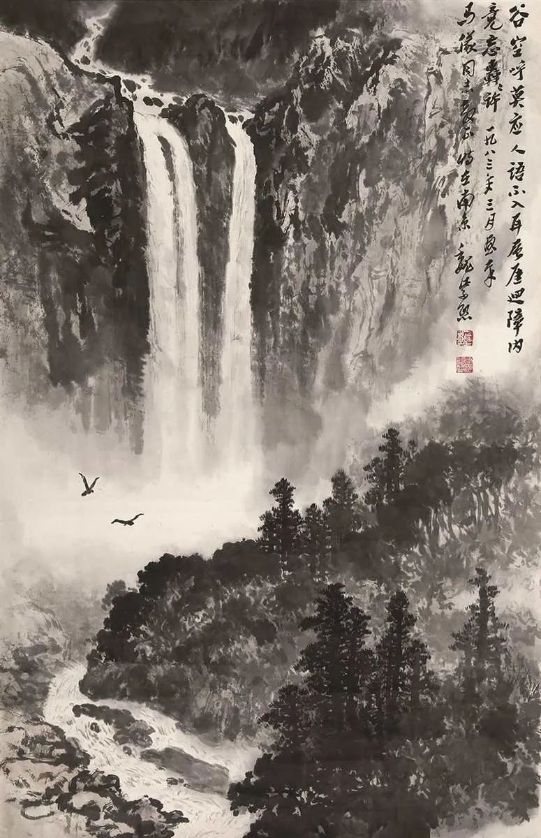 他画的瀑布,清爽至极,让你的夏天不再烦闷!