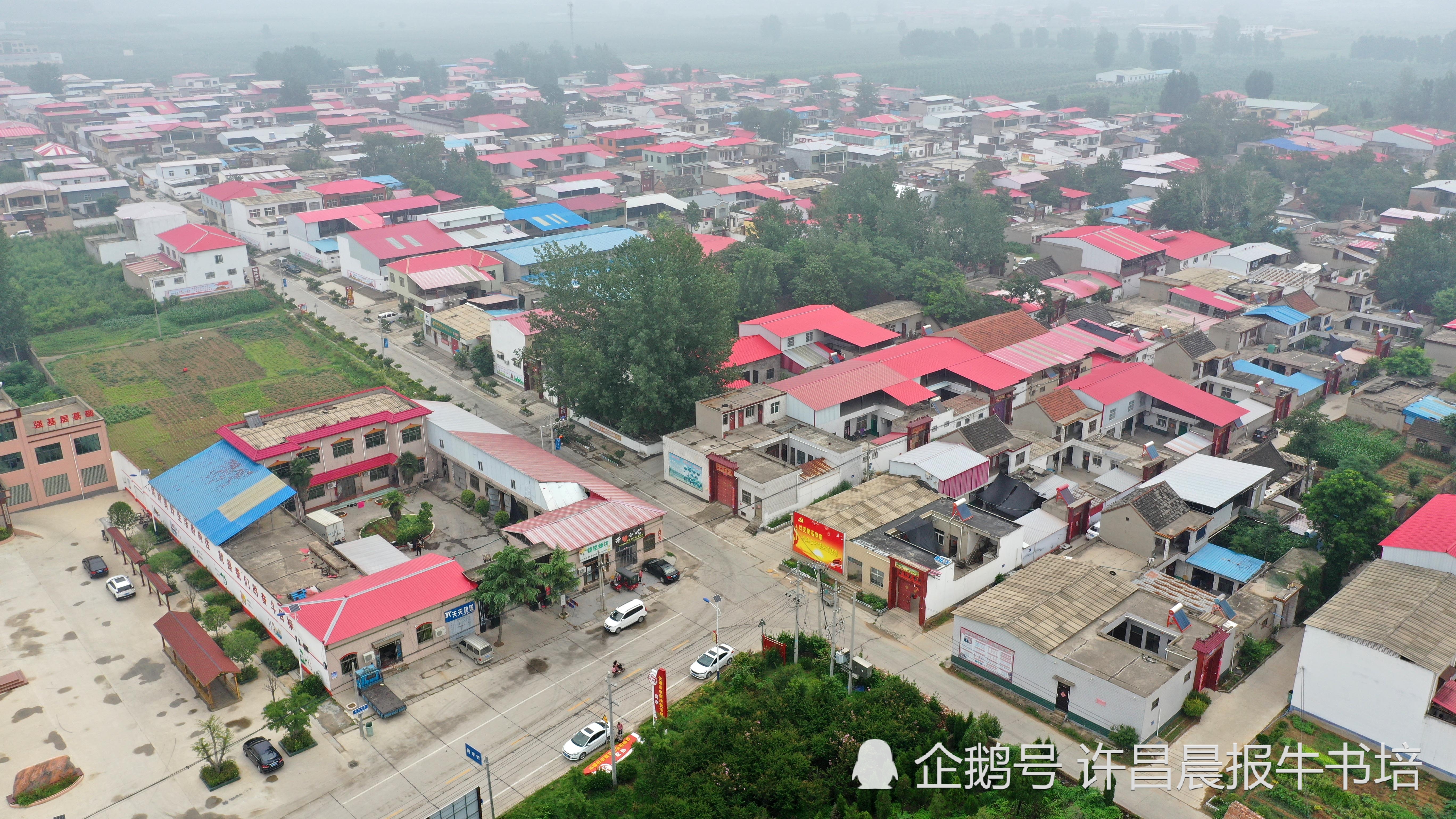 航拍"中国淘宝村"河南省长葛市岗李村