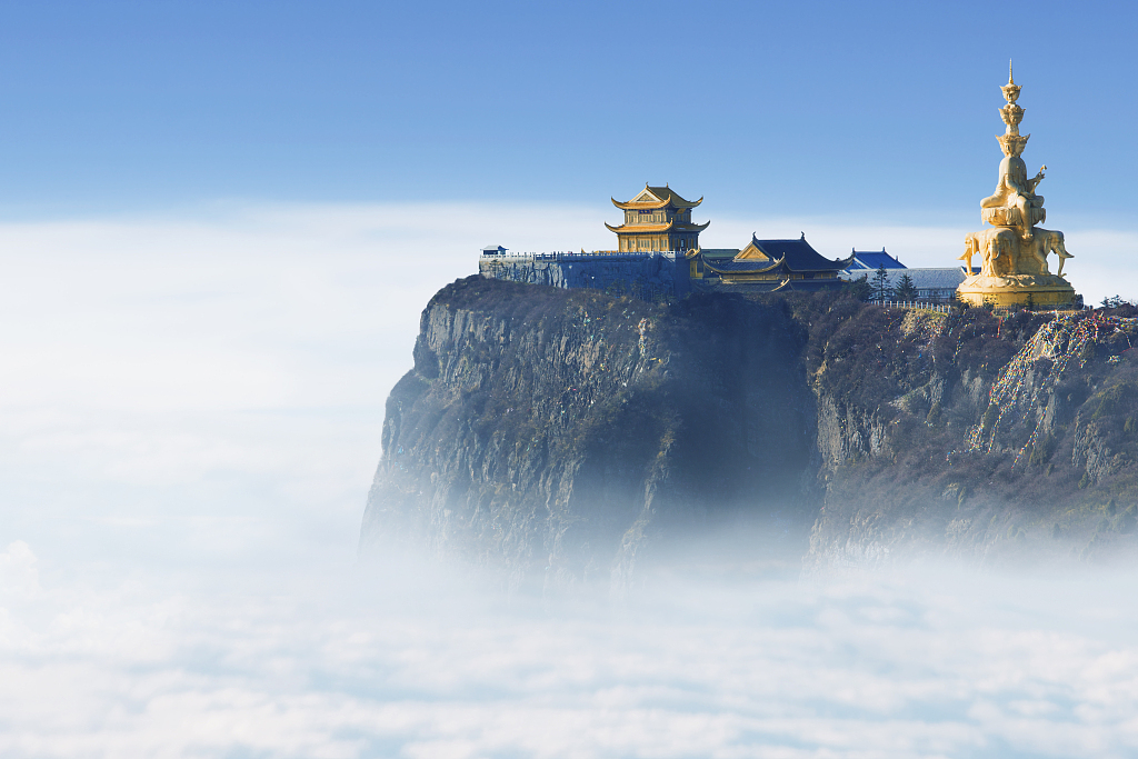 峨眉山,云海,佛,旅游,四川