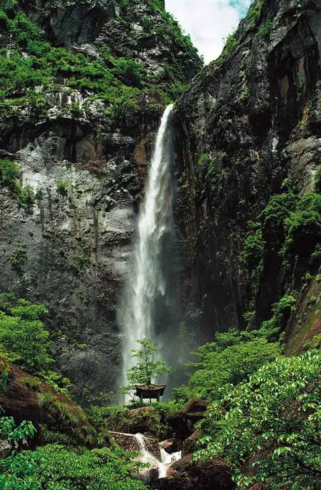 瀑布,温州,大龙湫,雁荡山,温州市区,雨季