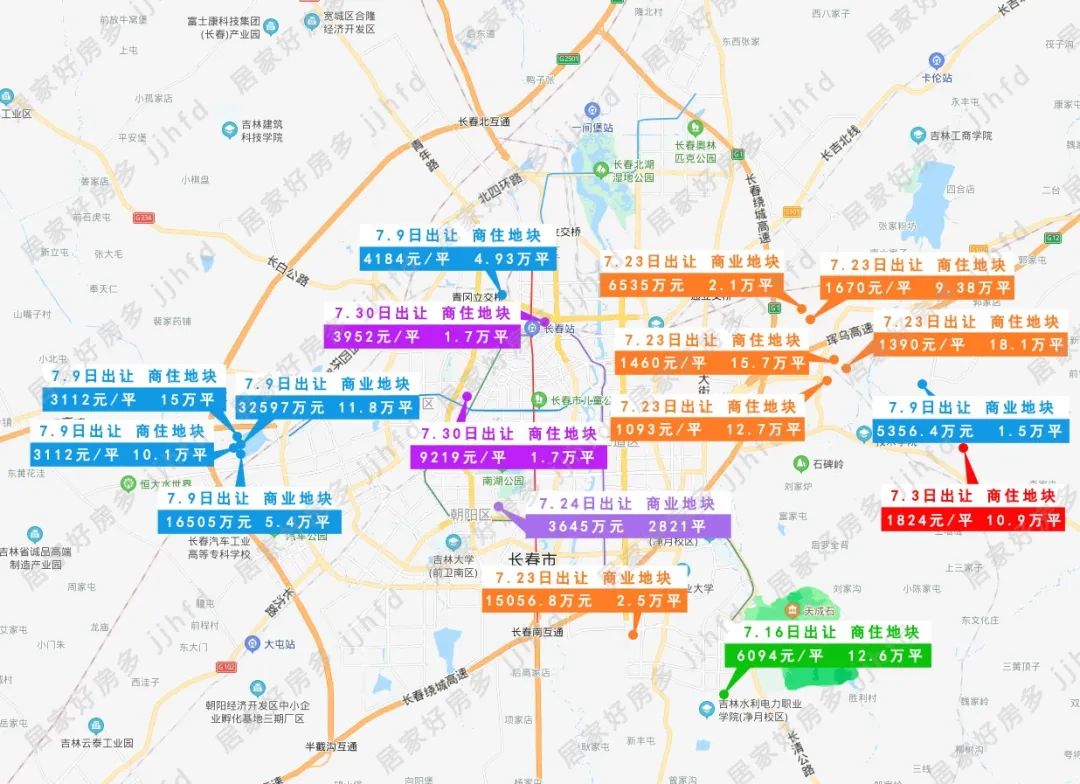 总出让金318亿(同比增长了104%) 现在长春东西南北全是文旅项目 四大