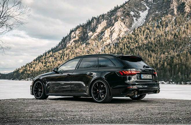 abt奥迪rs4 avant,熏黑外观太帅了