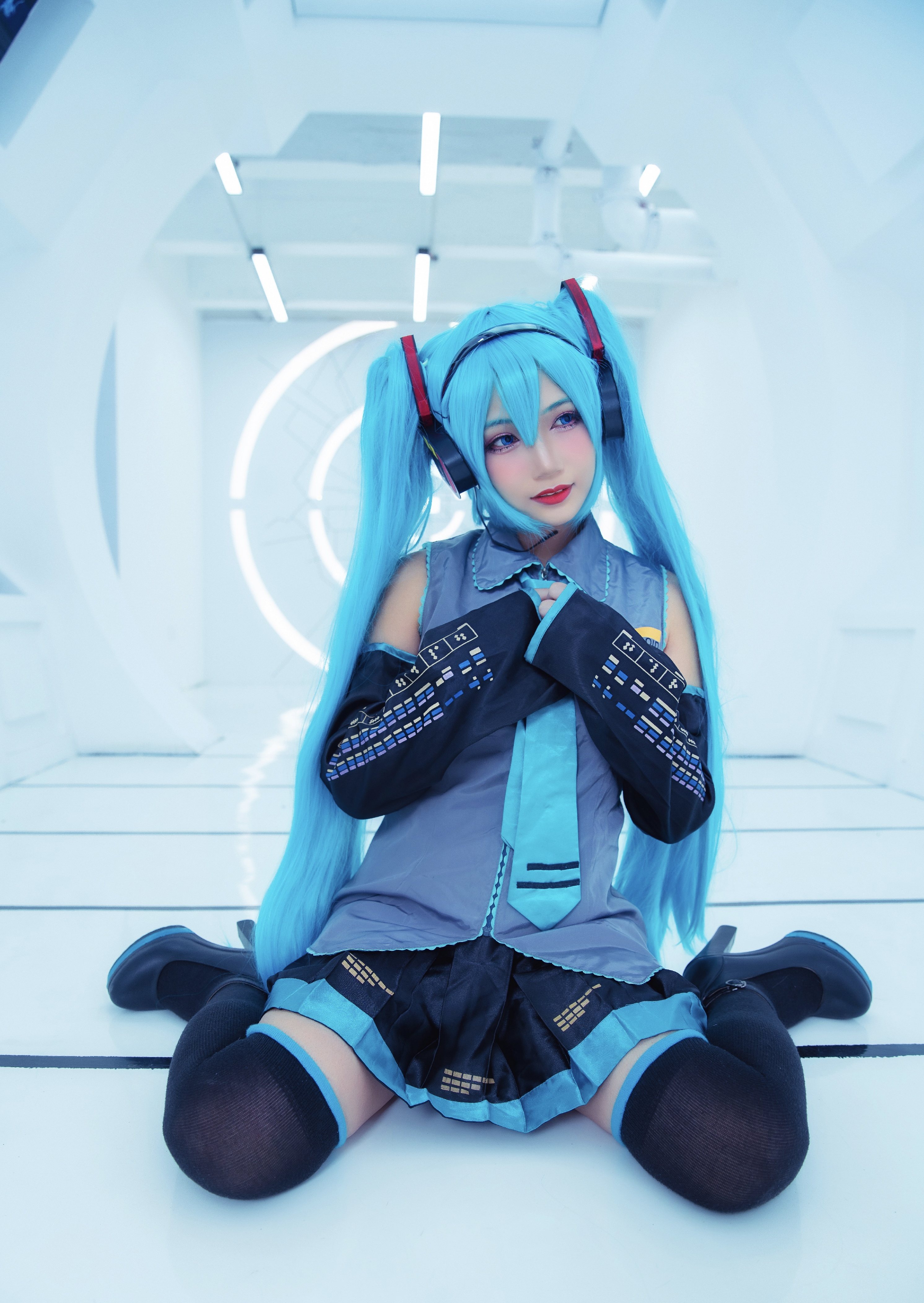 cos:初音未来,糗糗的样子才不要被看到