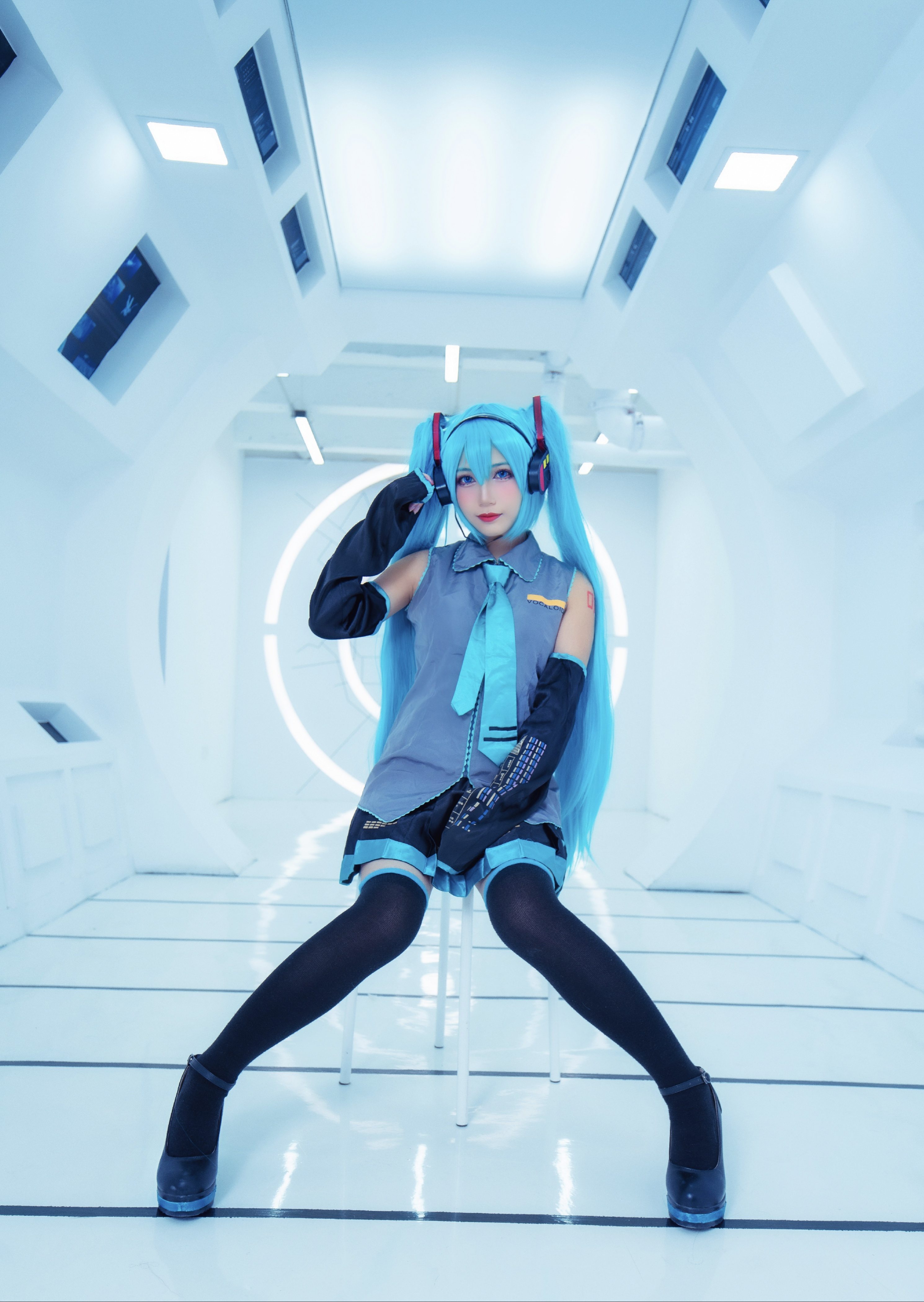 cos:初音未来,糗糗的样子才不要被看到