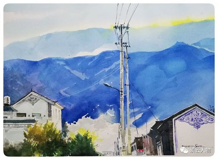苏九龄,绘画,水彩画