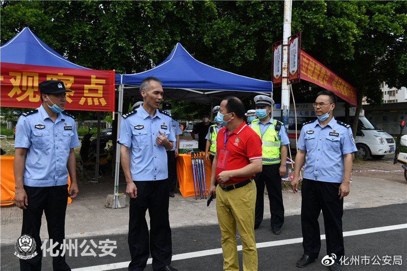 化州市公安局长林海森表示,高考期间,全市1400多警务人员,全警动员