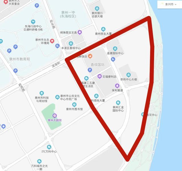 泉州,第二实验小学,泉州师范学院,东海,丰泽区,滨城,丰海路,住宅区