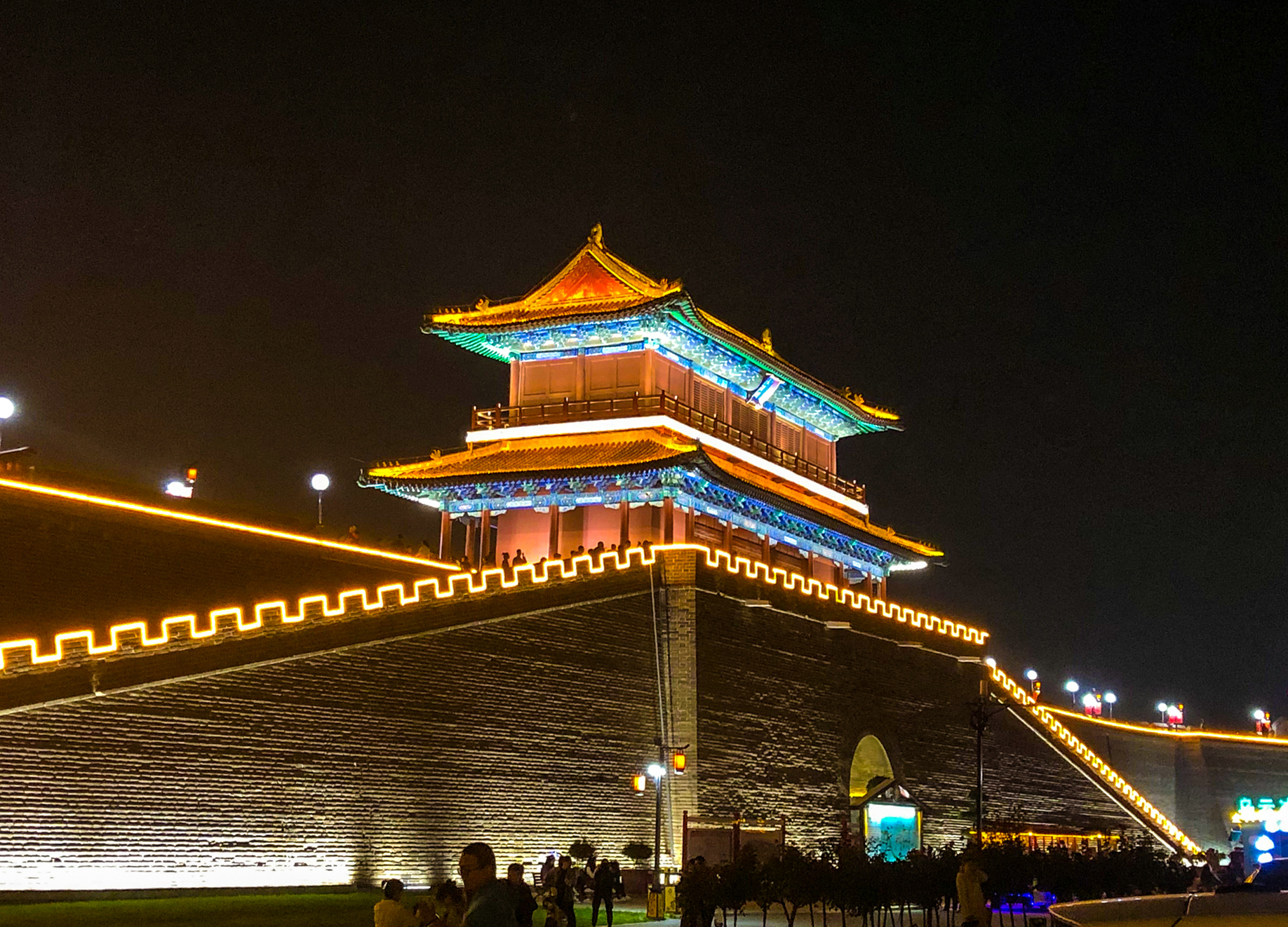 河北古城,正定古城,赵子龙家乡,古城改名,古城夜景