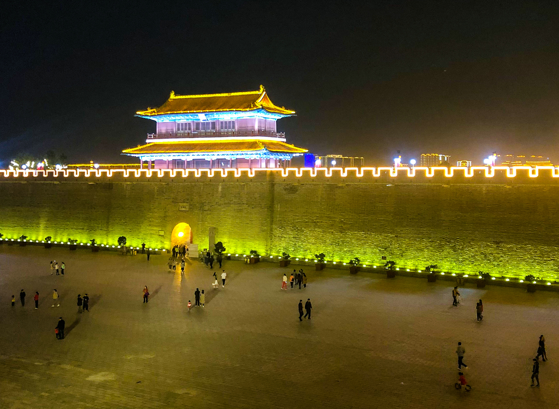 河北古城,正定古城,赵子龙家乡,古城改名,古城夜景