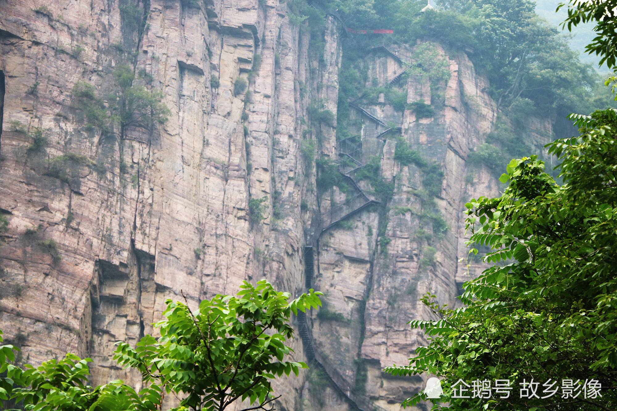 八里沟,天梯,河南,绝壁天梯