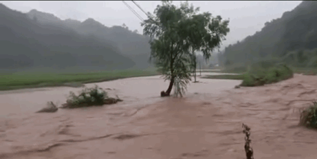 湖南发暴雨橙色预警!吉首居民楼被淹,岳阳市民踩积水上班.